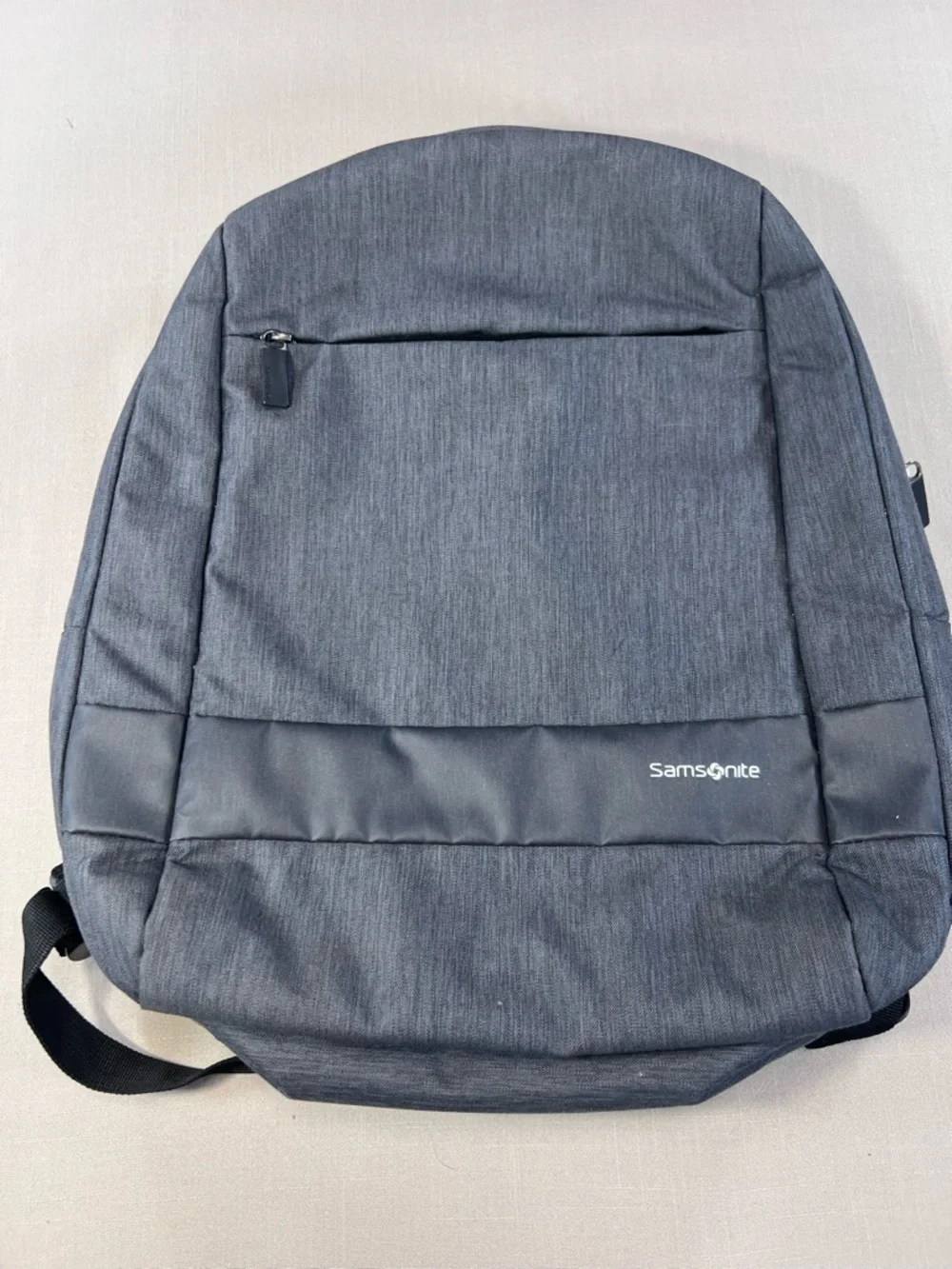 Samsonite Laptop Backpack Gray Heathered Mesh Back Panel Travel School Bag